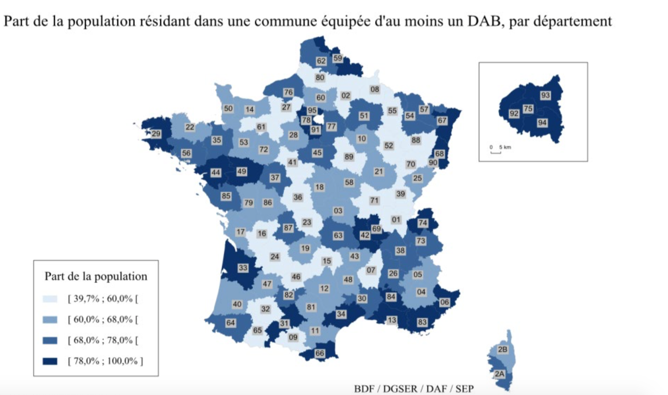 Accès au cash : la carte des DAB en France révèle les déserts bancaires