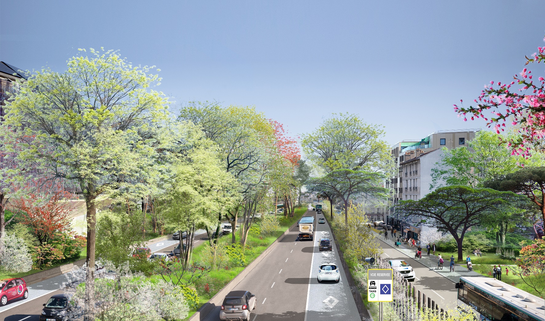 Municipales à Paris: Hidalgo veut transformer le périphérique en boulevard urbain et végétal