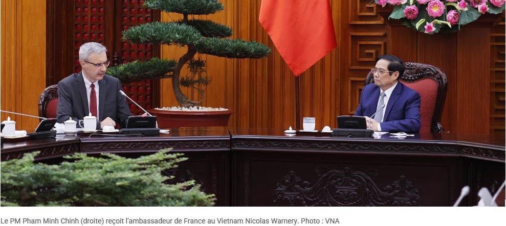 Aérospatiale, énergies renouvelables : des contrats en vue lors de la visite du premier ministre vietnamien