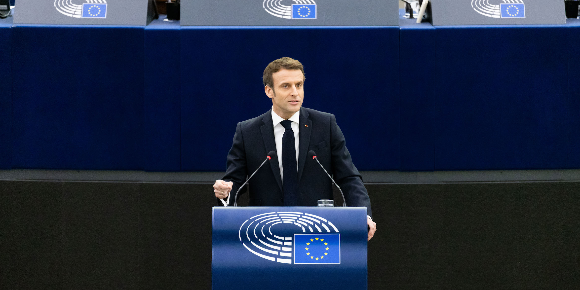 A Strasbourg, Emmanuel Macron fait l'éloge d'une Europe souveraine et protectrice