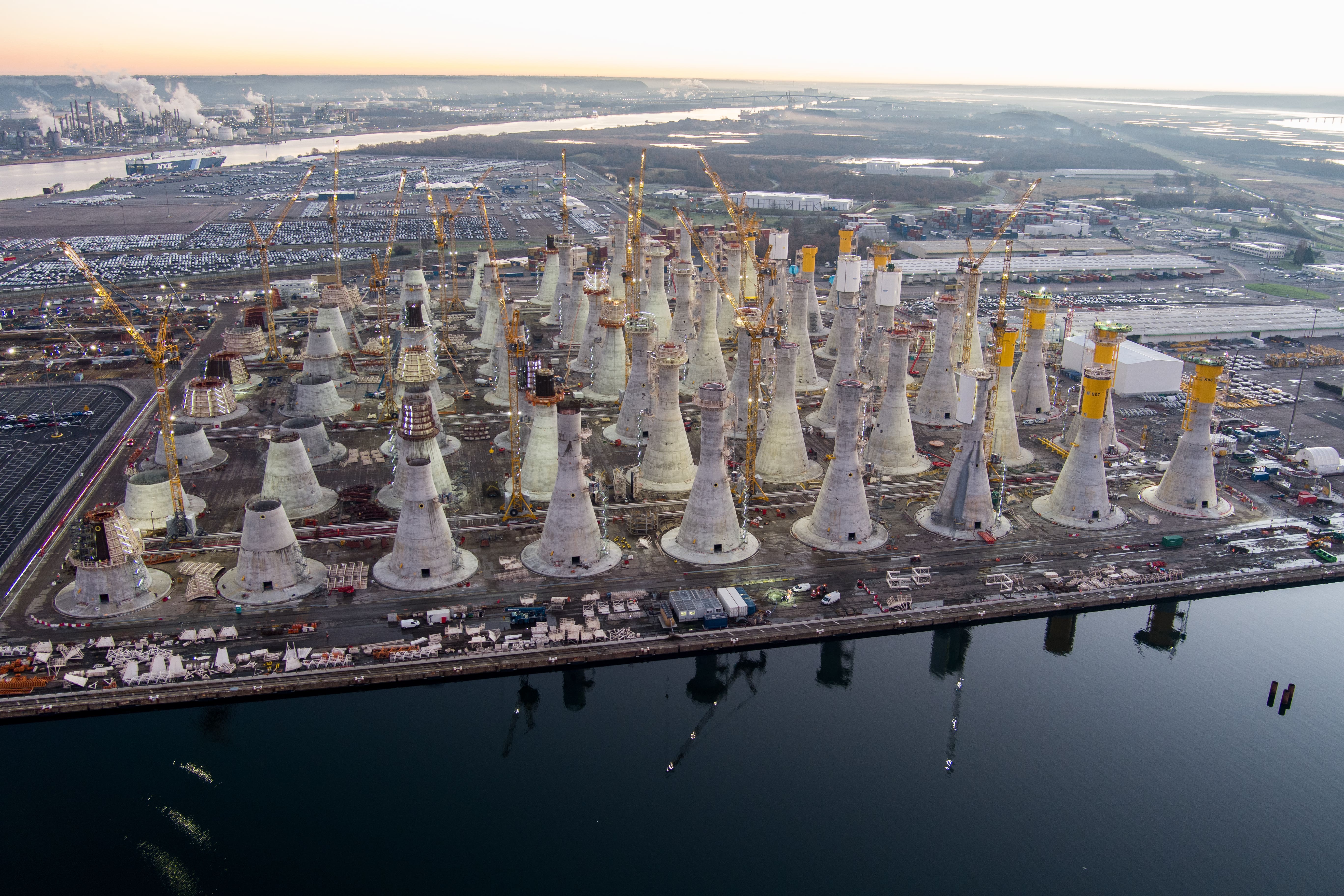 Parc éolien de Fécamp : un géant aux pieds de béton prévu en 2023