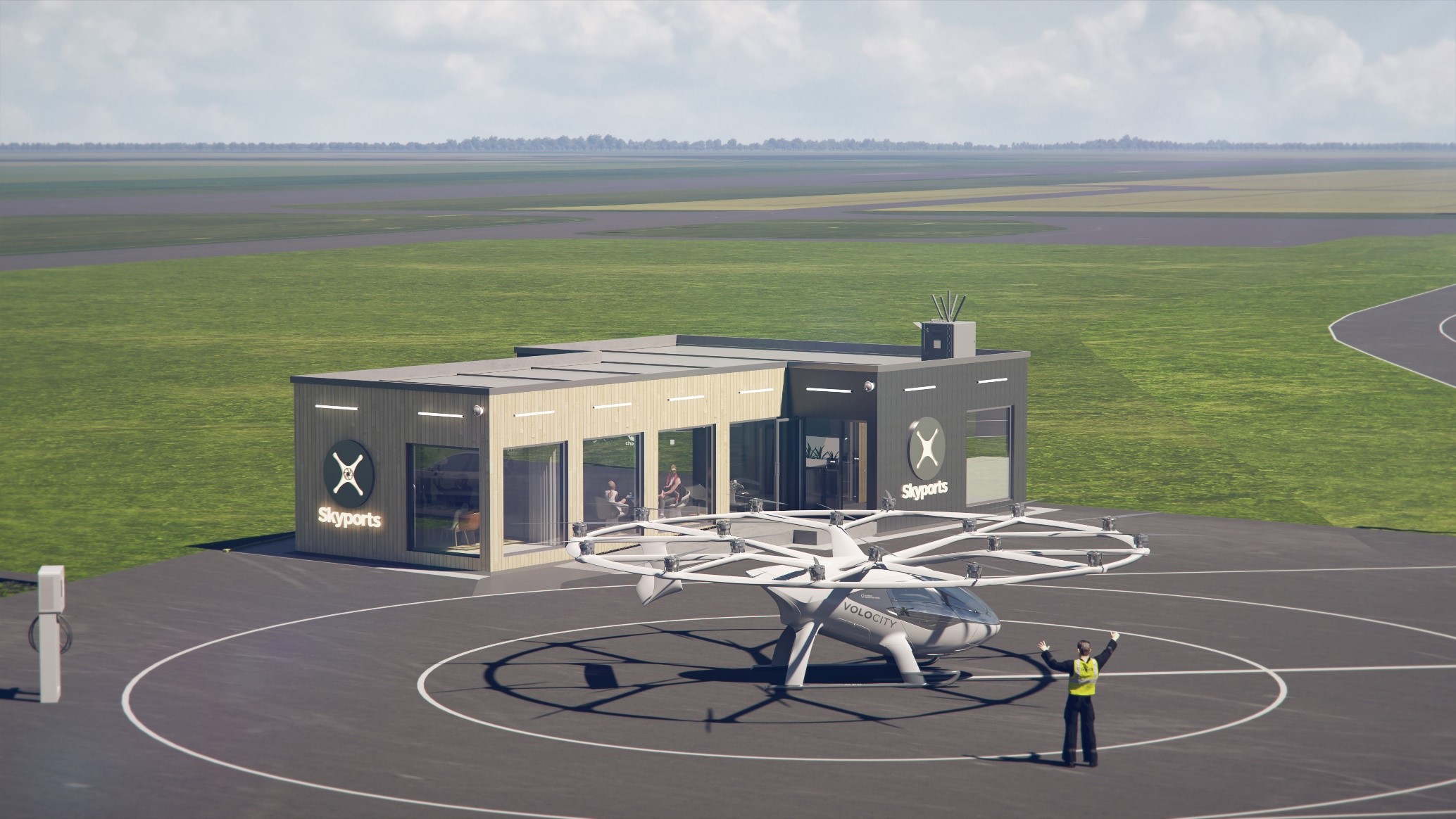 Un prototype d'aéroport pour les taxis volants va voir le jour à Cergy-Pontoise