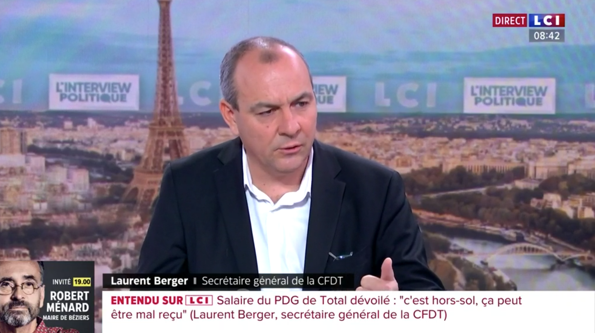 6 millions d'euros : pourquoi Laurent Berger (CFDT) juge « hors-sol » le salaire du PDG de TotalEnergies