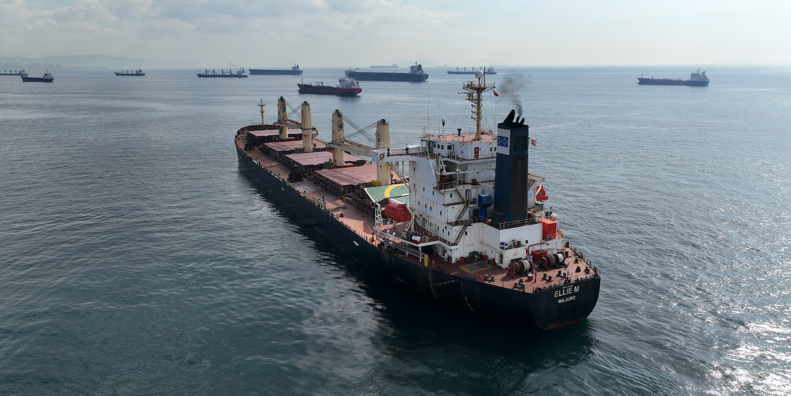 Deux cargos chargés de céréales ont finalement quitté lundi les ports ukrainiens
