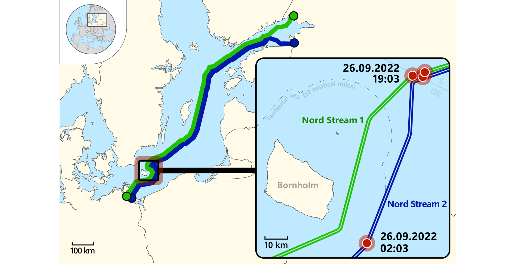 Au Danemark, trois mois après les attaques sur Nord Stream, Energinet abaisse encore son niveau d'alerte