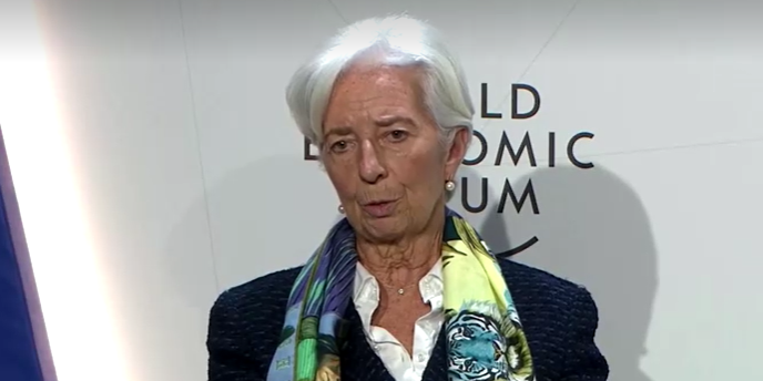 La BCE va continuer à durcir sa politique monétaire, assure Lagarde à Davos