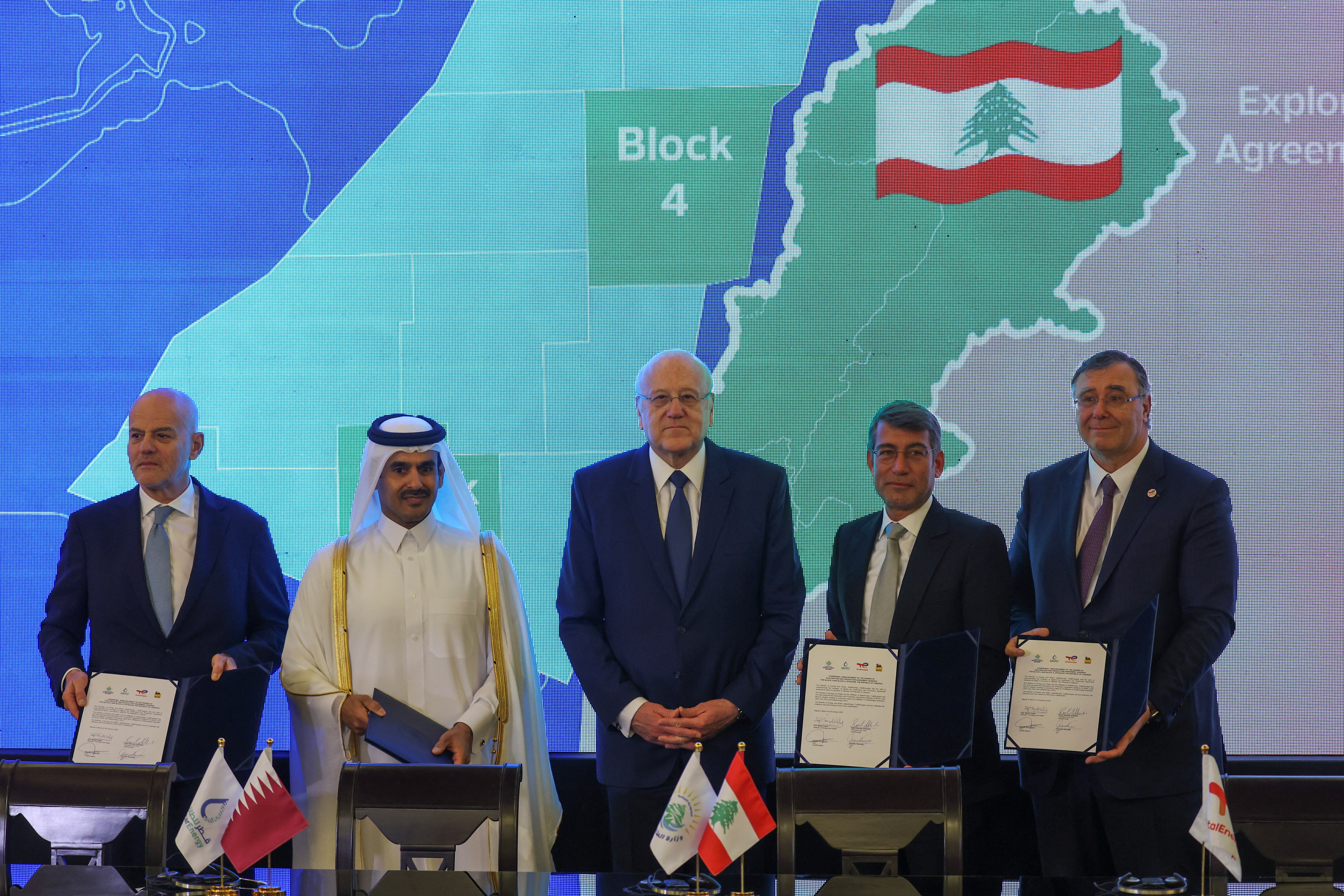 Gaz offshore au Liban : le Qatar remplace Novatek et devient partenaire de TotalEnergies et ENI