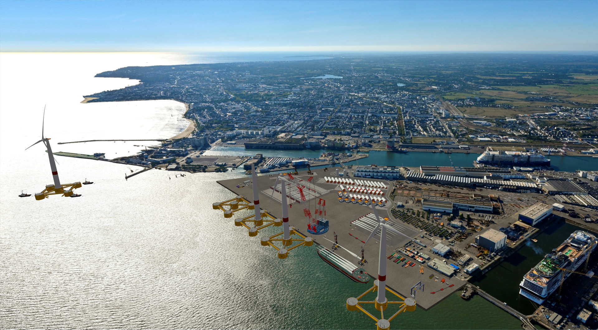 Le port de Nantes Saint-Nazaire fait le pari de l'éolien flottant