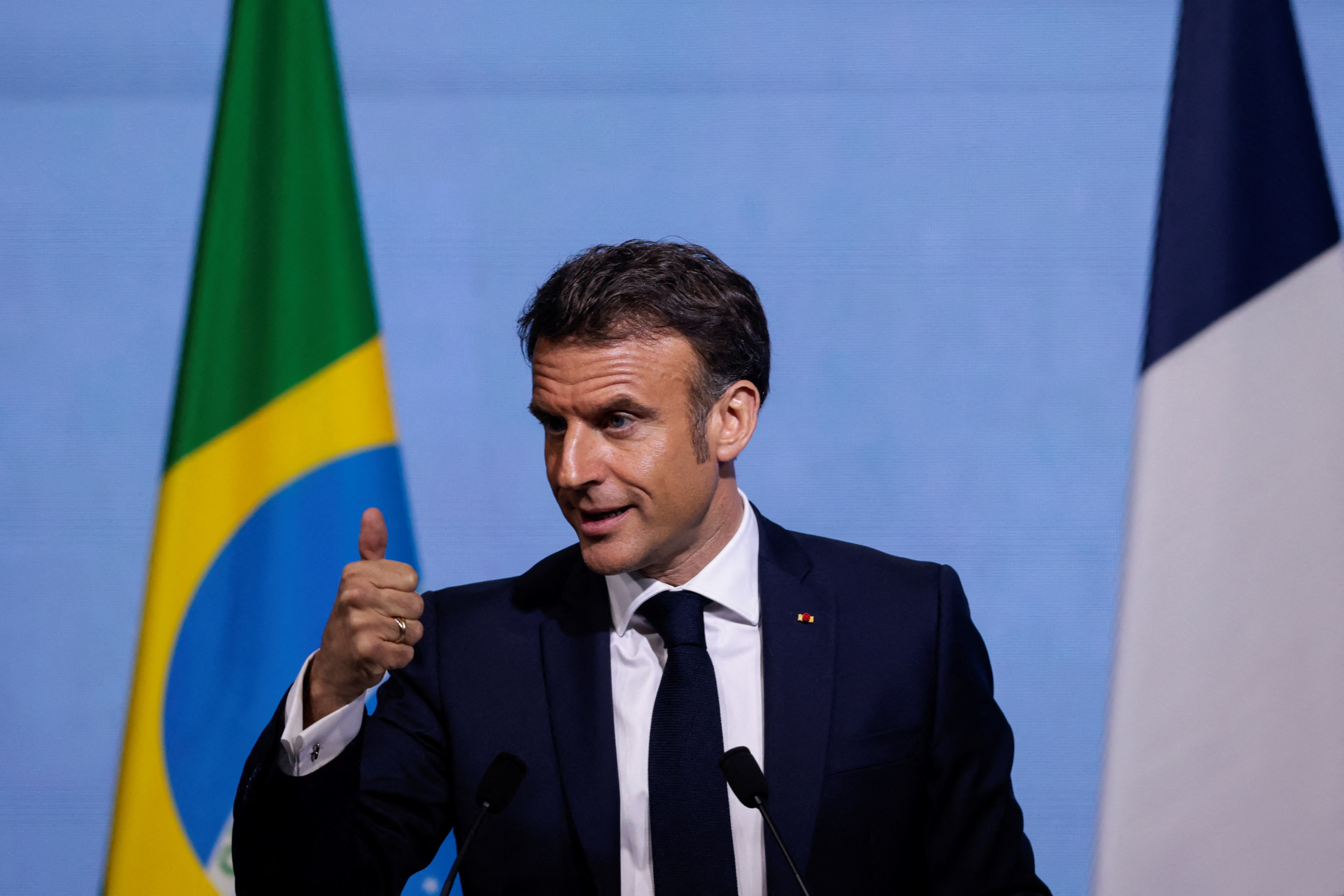 Au Brésil, Macron appelle à construire un nouvel accord entre l'UE et le Mercosur