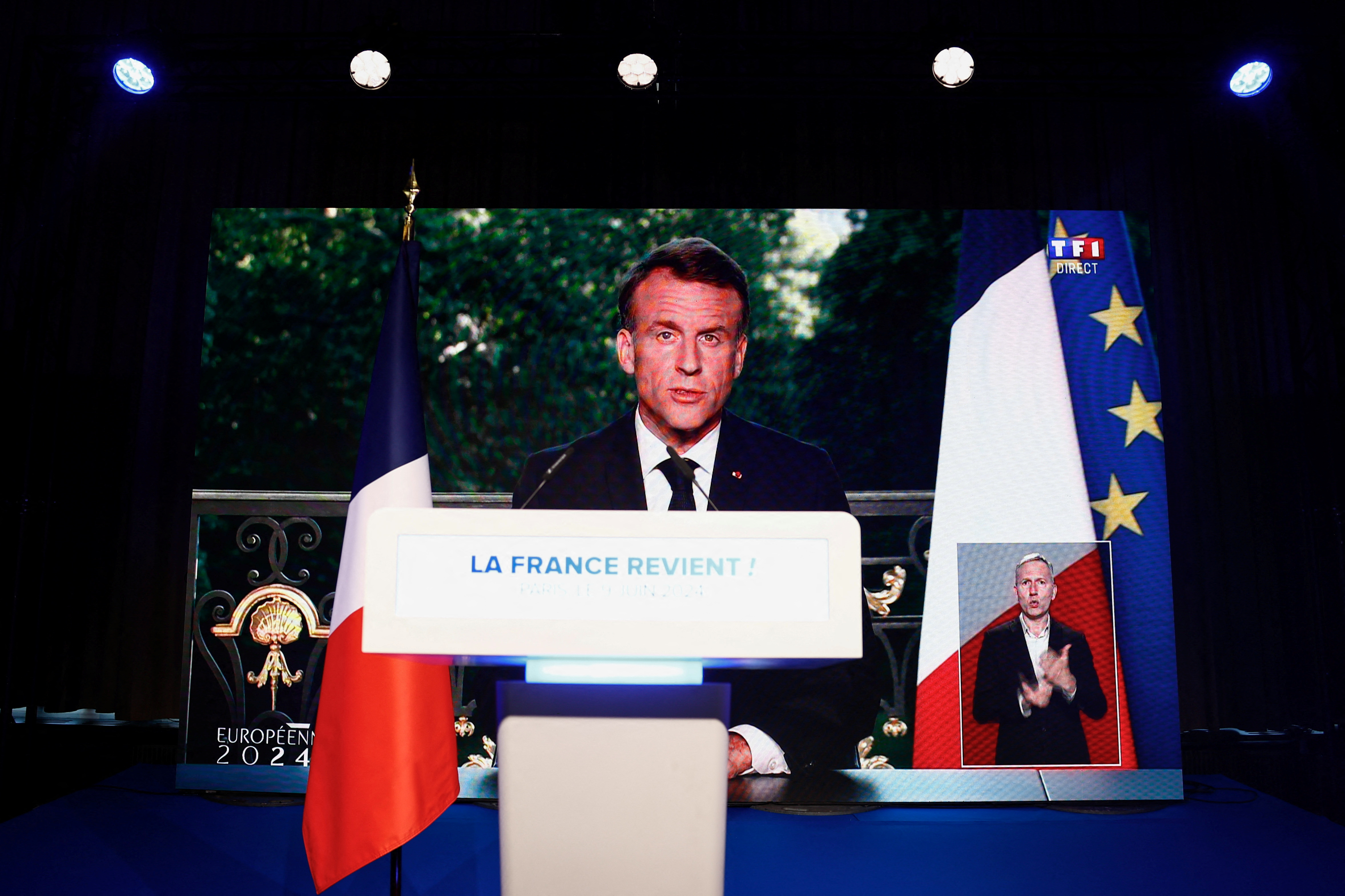 Européennes : « seule solution », « prise de risque »... Les réactions politiques après la dissolution annoncée par Emmanuel Macron