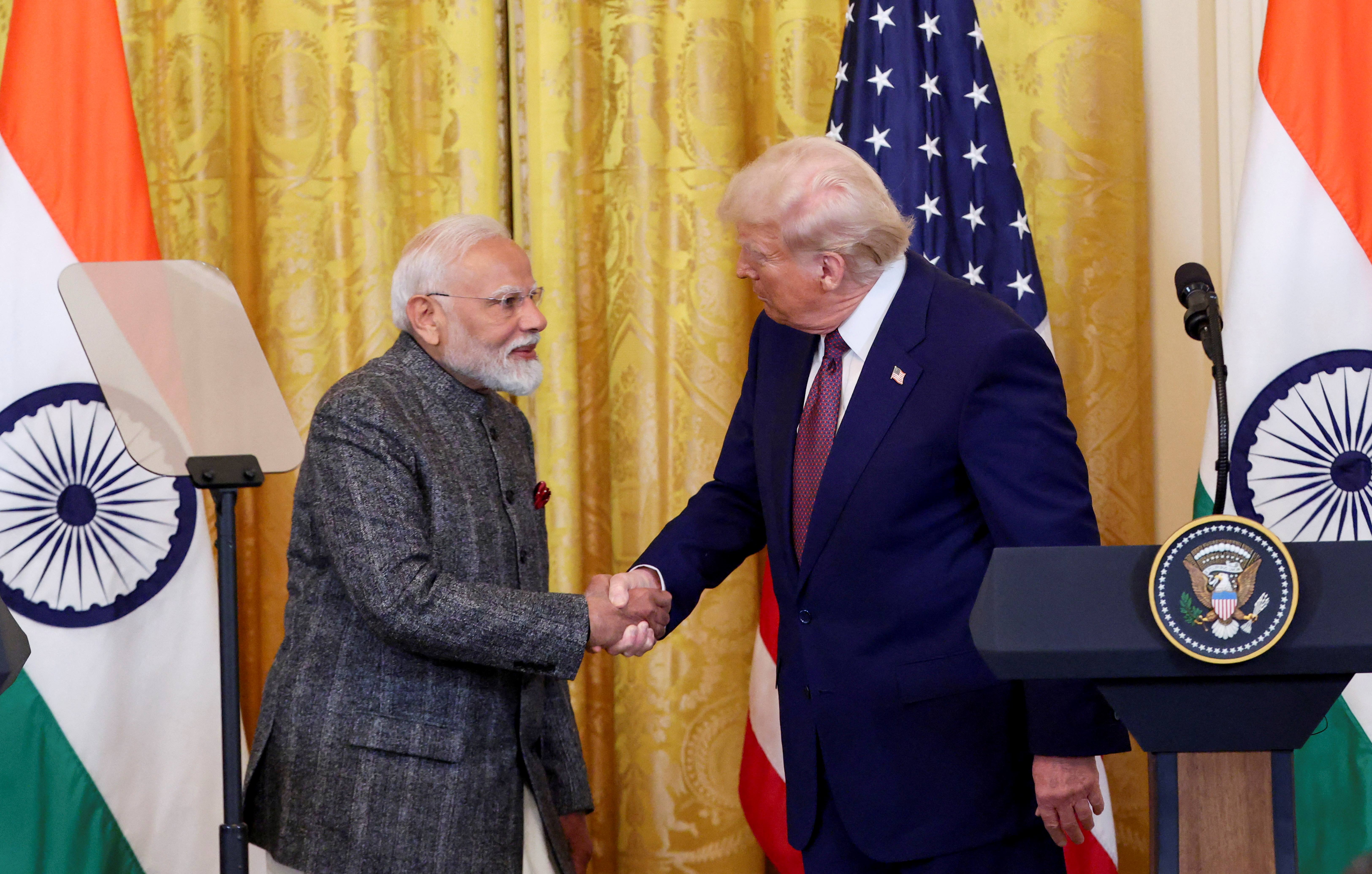 Trump et Modi vont entamer des négociations commerciales