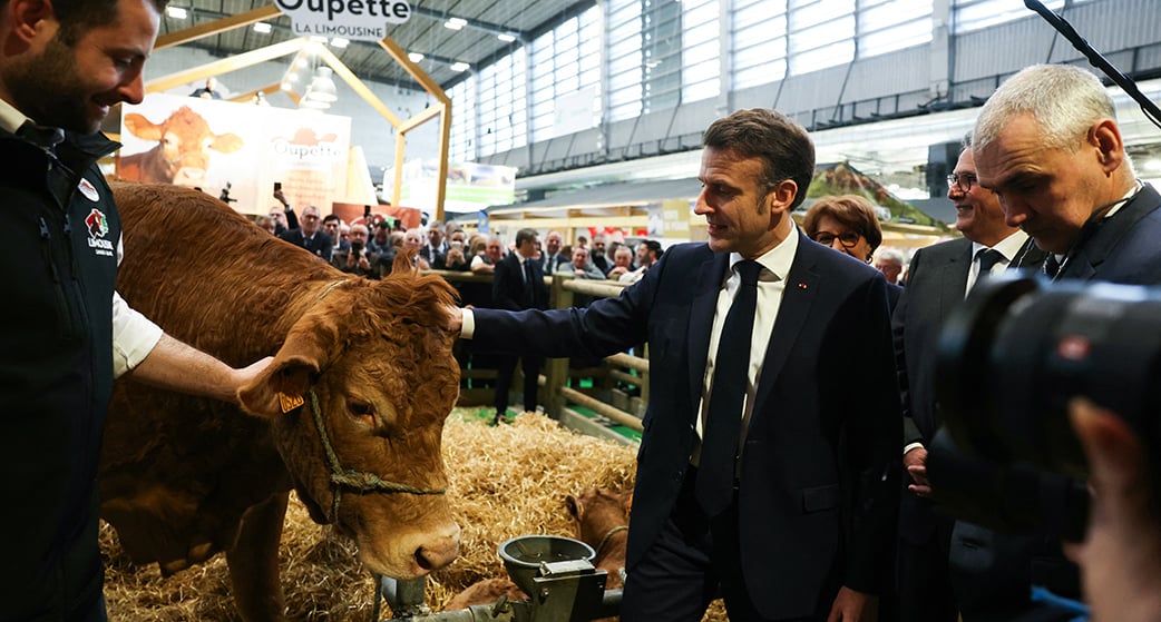 Pouvoir d’achat, libre échange : Macron promet de défendre les agriculteurs