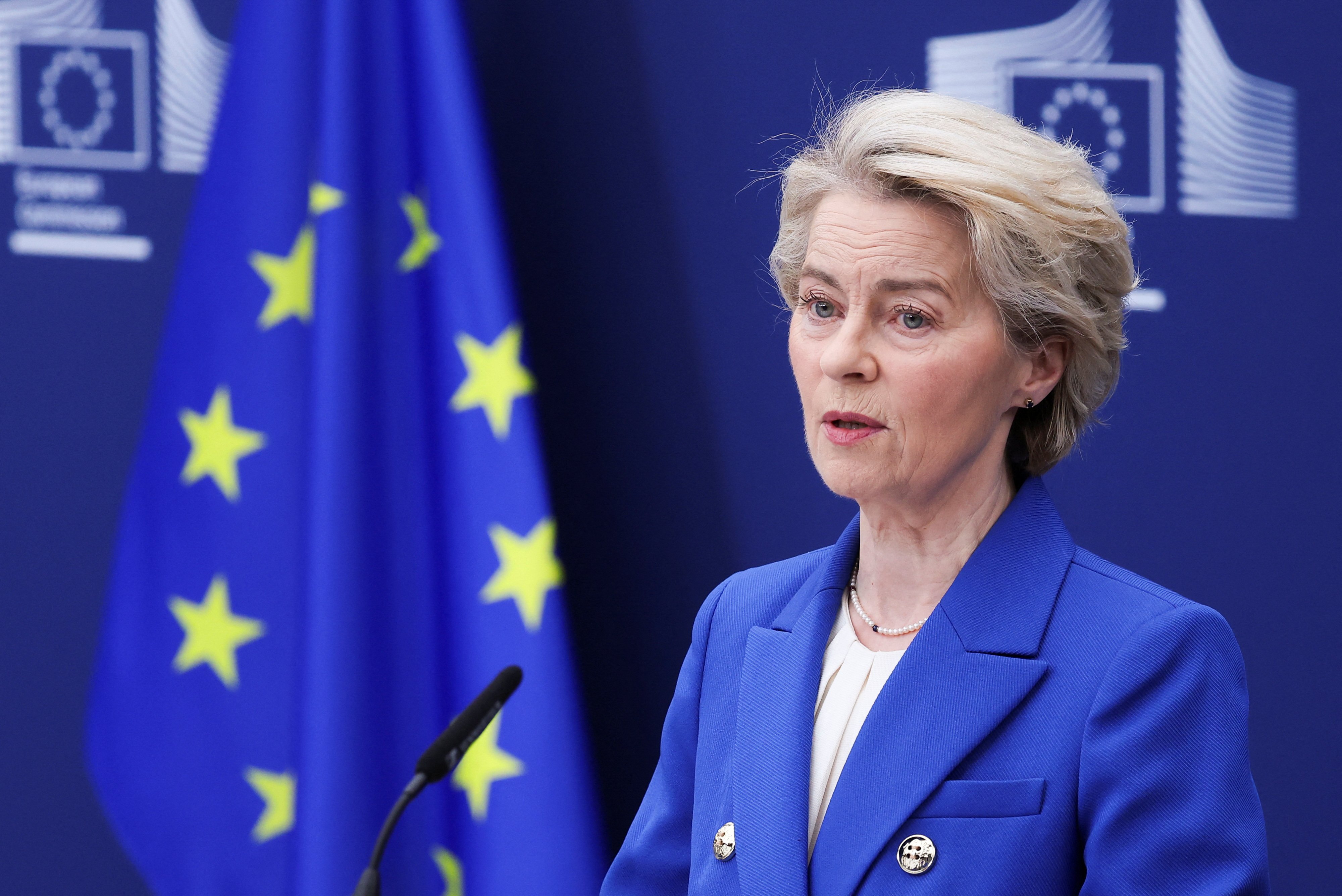 Les Etats-Unis restent des « alliés » de l'UE malgré l'arrêt de l'aide à l'Ukraine, assure Ursula von der Leyen