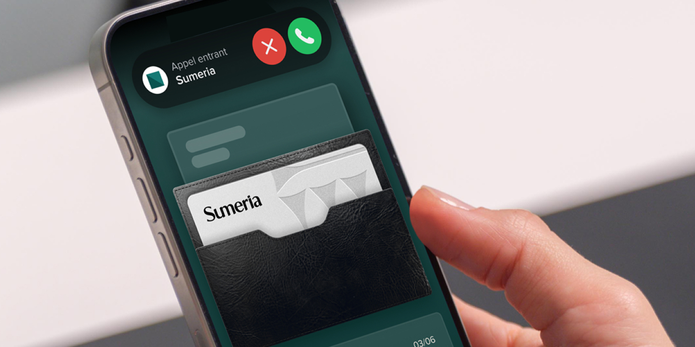 Contre l'arnaque au faux conseiller, Sumeria (Lydia) veut vous appeler dans votre app bancaire
