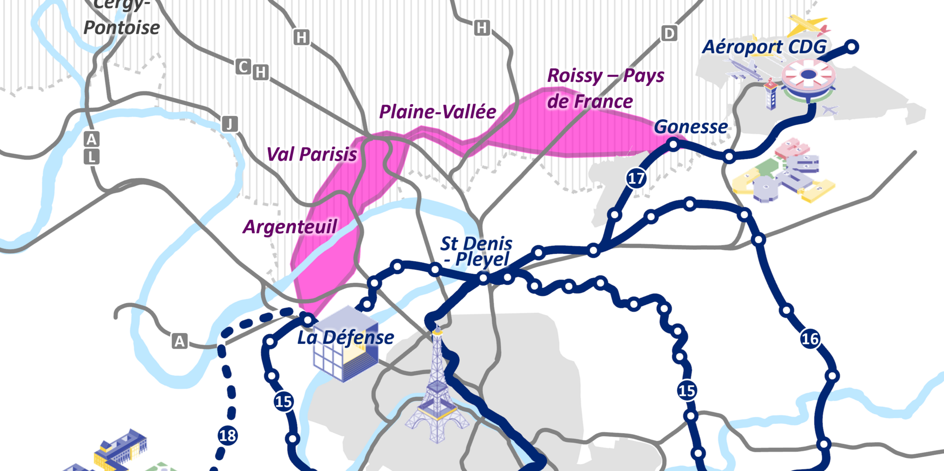 Métro du Grand Paris : ADP apporte son soutien à la ligne 19 dans le Val-d'Oise