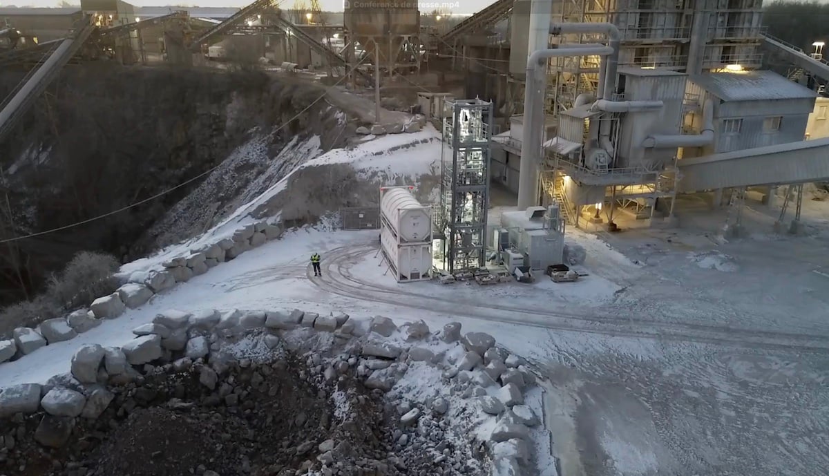 Dans le nord, Eiffage teste une technologie inédite pour capter le CO2 sur ses chantiers