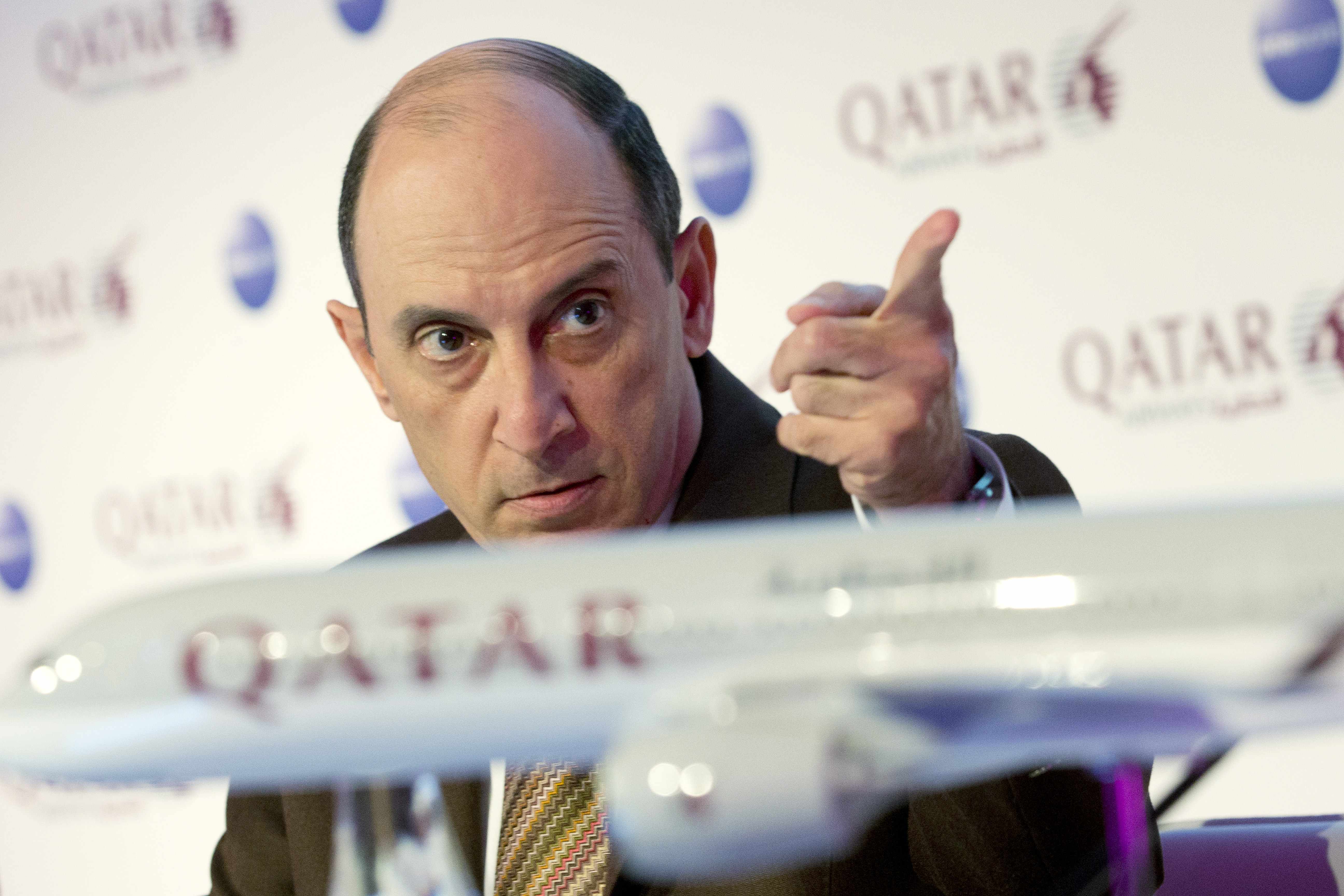 Akbar Al Baker, le boss de Qatar Airways, joue la gagne au salon du Bourget