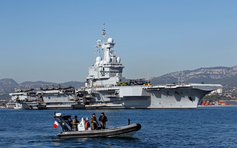 Défense : Suspicion de cas de Covid-19 a� bord du porte-avions Charles-de-Gaulle