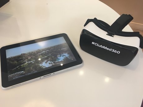 Casque de réalité virtuelle au Club Med