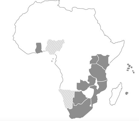 Absa Bank carte Afrique