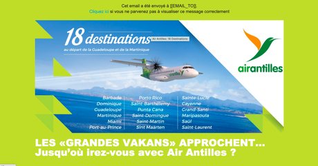 Air Antilles publicite juin 2021
