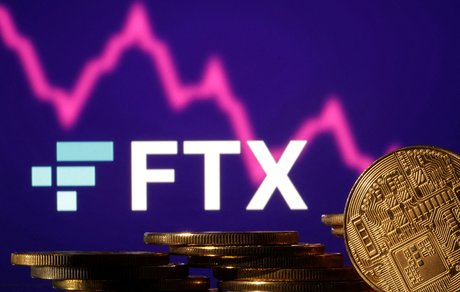 Stock photos of artwork showing the ftx logo