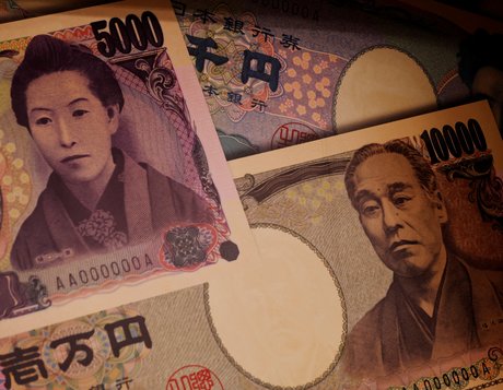 Evenement mediatique sur le yen japonais a tokyo