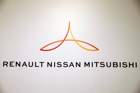 Le logo de l'alliance renault-nissan-mitsubishi