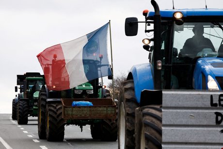 Photo d'archives: manifestations nationales d'agriculteurs en france