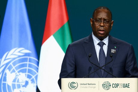 Le president du senegal, macky sall lors du sommet mondial d'action pour le climat