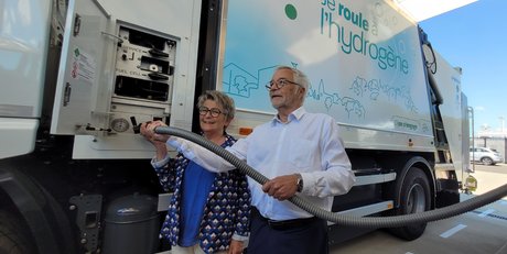 Marie-Guite Dufay, présidente de la région BFC et François Rebsamen, président de Dijon métropole