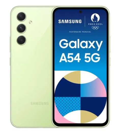 Le Samsung Galaxy A54 5G Lime 128 Go