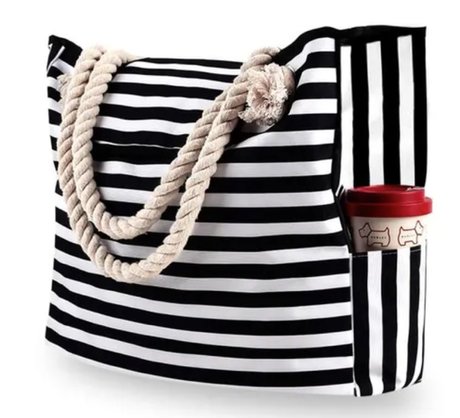 Grand sac de plage en toile