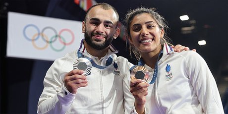 Luka Mkheidze et Shirine Boukli