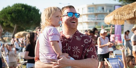 Le 1er août, dans la fan zone de Saint- Brevin- les-Pins.