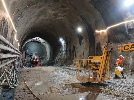 Tunnel du Lyon-Turin, percement, Saint-Jean-de-Maurienne, déc 2024