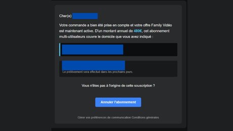 Un mail de phishing usurpant Amazon.