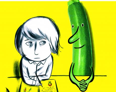 Cartoon courgette