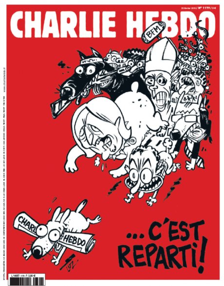 Charlie Hebdo 2e numéro post-attentat