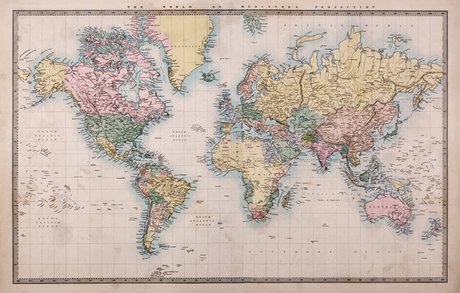 Carte du Monde de Mercator