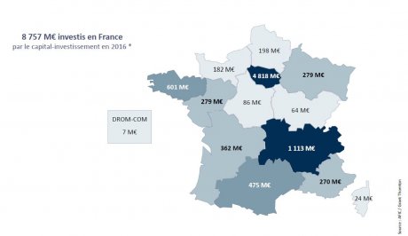 AFIC carte investissements France 2016