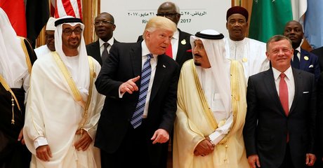 Donald Trump et le roi Salmane d'Arabie saoudite