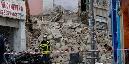 Marseille: premiers retours apres l'effondrement d'immeubles