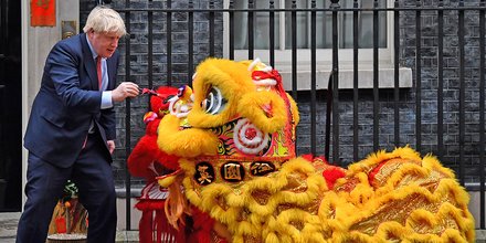 Boris Johnson à Londres pendant les festivités du Nouvel An chinois, le 24 janvier.