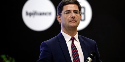 Nicolas Dufour, directeur général de Bpifrance, durant une conférence de presse à Paris, le 30 janvier 2020