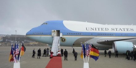 Arrivee de barack obama en allemagne