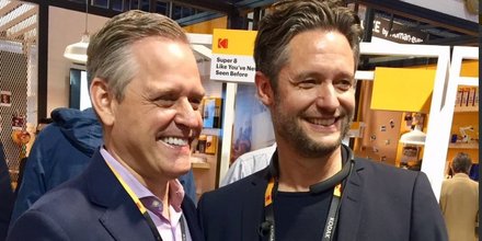Kodak CEO Jeff Clarke Wenn Digital CEO Jan Denecke