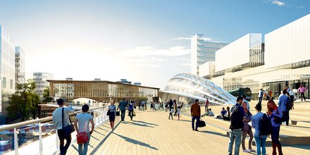 Saint-Denis, pont, Grand Paris Express, gare RER D,