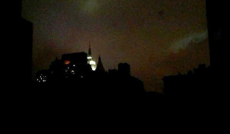 Une grande partie de Manhattan était dans le noir pendant la tempête