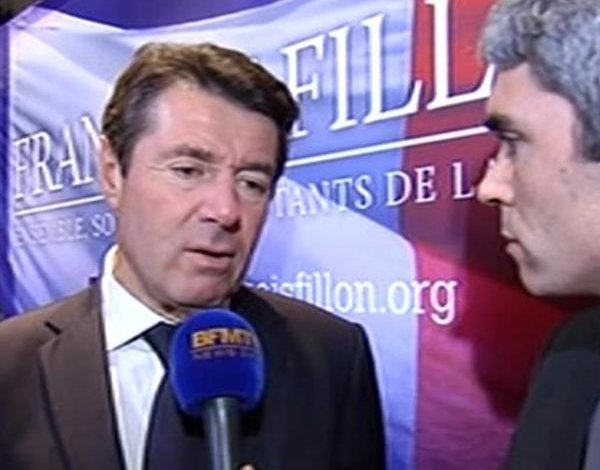 Dimanche 19h30 - Christian Estrosi annonce la victoire de François Fillon